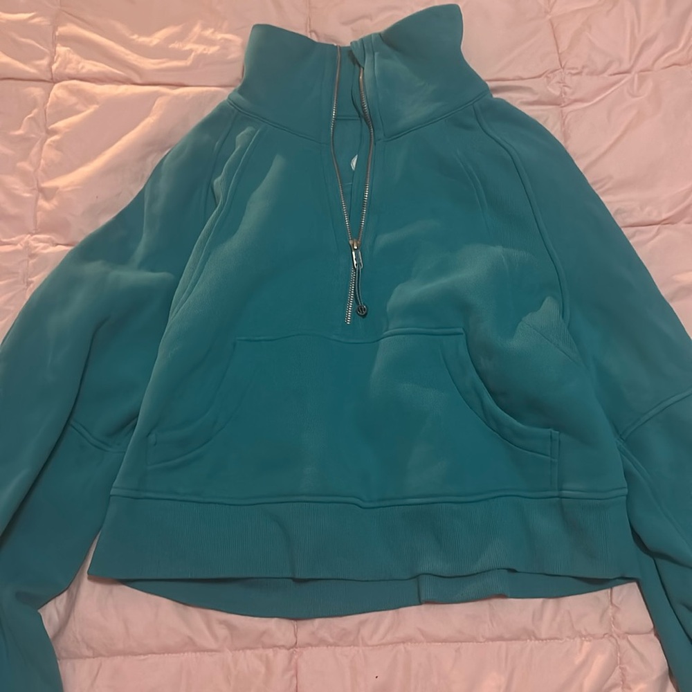 Lululemon Scuba oversized fennel neck half zip